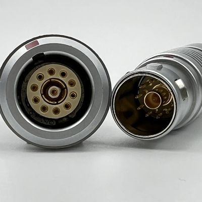 ราคาดี Multiple Contact Coaxial Signals Circular Push Pull Connectors EMC Shielding ออนไลน์