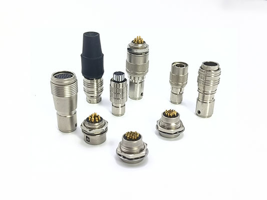 ราคาดี Hirose Compatible HR25 HR10 HR7 Push Pull Circular Connectors Brass Chrome Plated Shell ออนไลน์