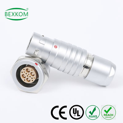 ราคาดี Metal shell brass chrome plated EMC shielding Waterproof high end use push pull locked compatible to LEMO ODU Fischer Circular connectors ออนไลน์