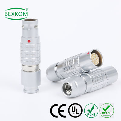 ราคาดี Harsh environment use contact gold plated EMC shielding Waterproof top quality use push pull locked compatible to LEMO ODU Fischer metal circular connectors ออนไลน์