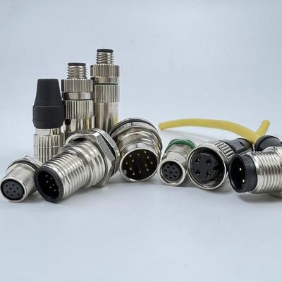 ราคาดี Brass Chrome Plated Electrical 8mm M8 3 Pin Connector 2000Hz ออนไลน์